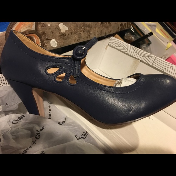 NEW Vintage Retro Round Toe Pumps - Picture 4 of 5